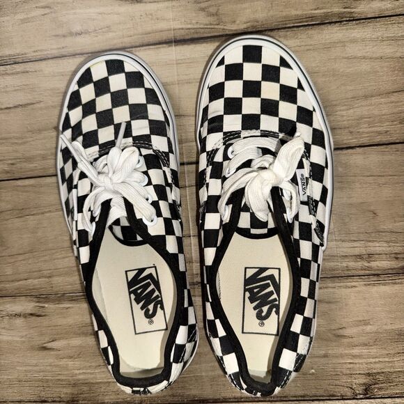 Vans Checkerboard Black White Skater Shoes Off The Wall 6 W 4.5 M - Picture 4 of 10